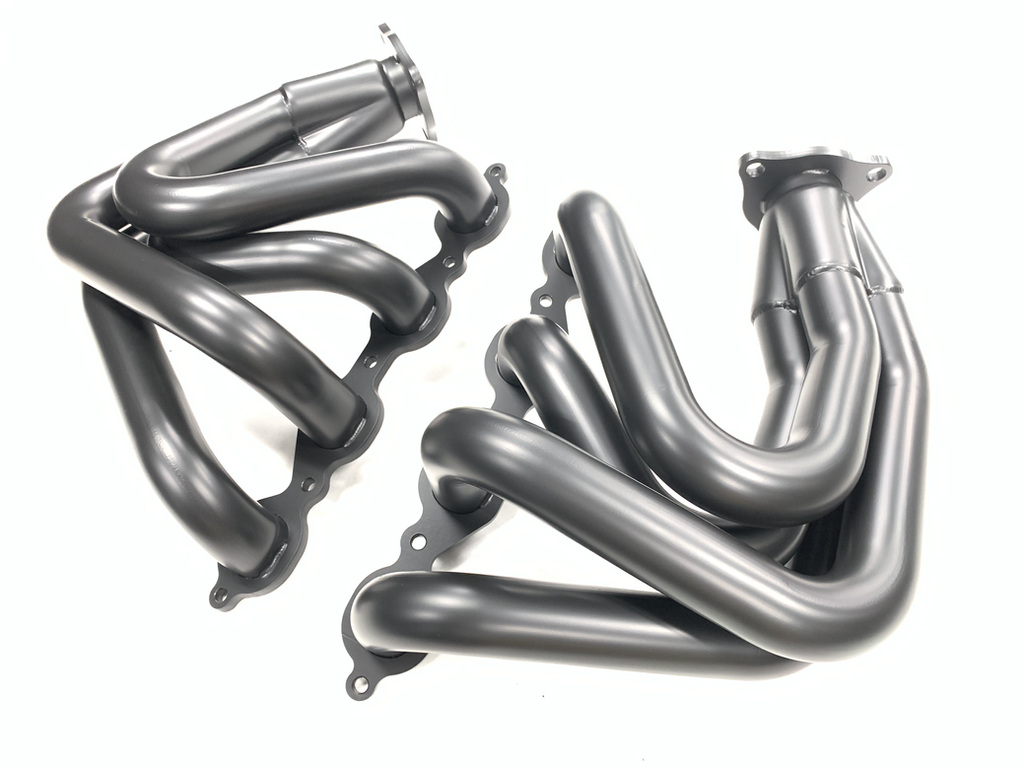 Fabtech 2020+ C8 Headers Black Thermal Coated - Image 4