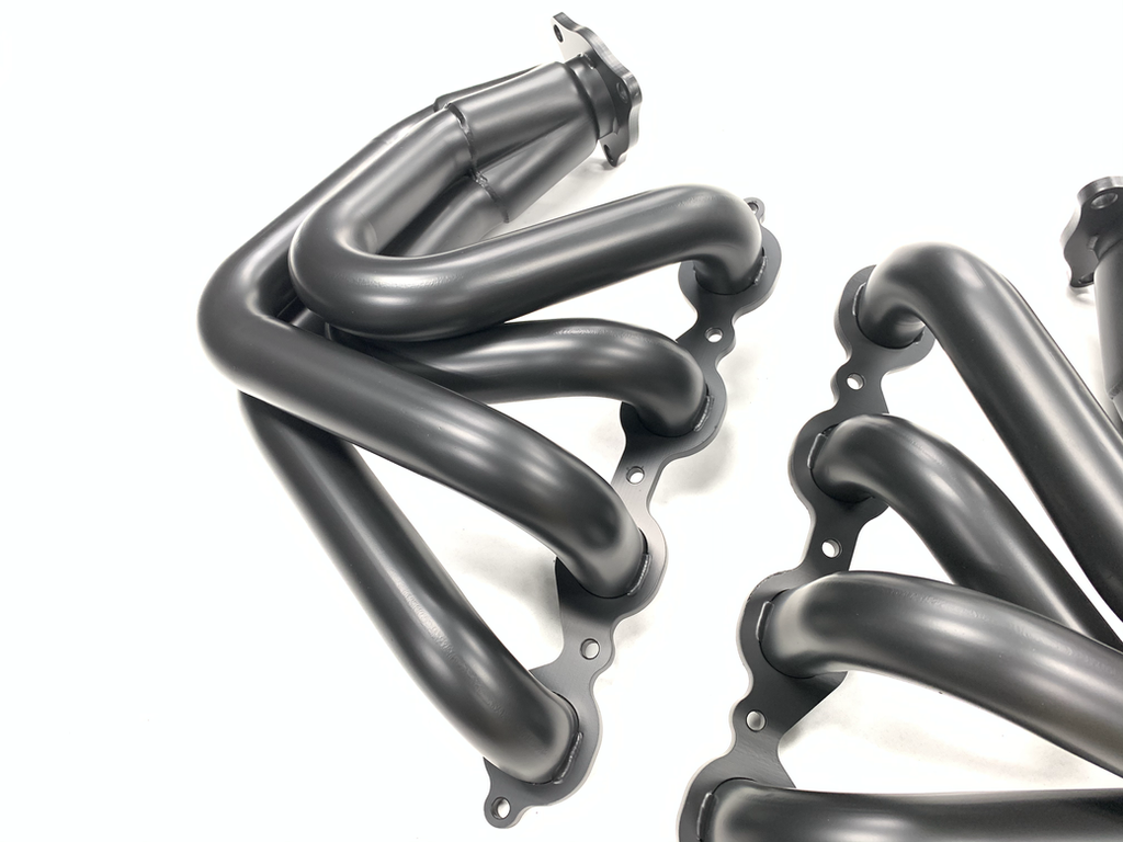 Fabtech 2020+ C8 Headers Black Thermal Coated - Image 2
