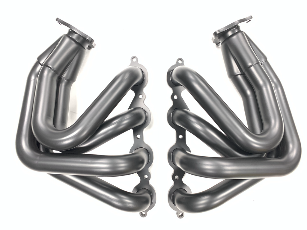Fabtech 2020+ C8 Headers Black Thermal Coated - Image 3