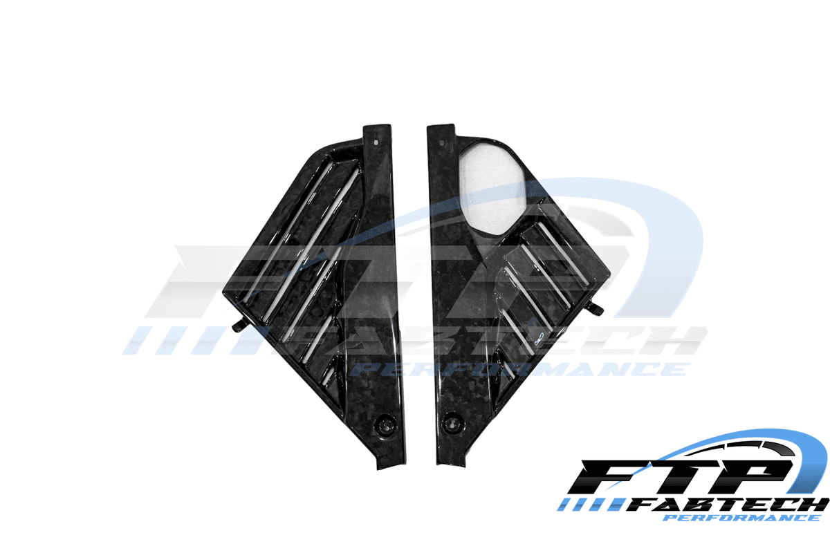 Fabtech C8 Corvette Gloss Forged Carbon Mid Covers - Image 4