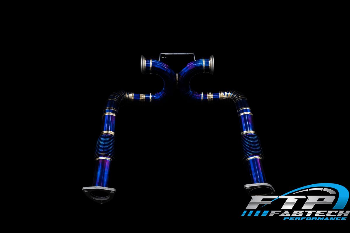 Fabtech C8 Corvette Titanium Exhaust “Ti Blue” - Image 8