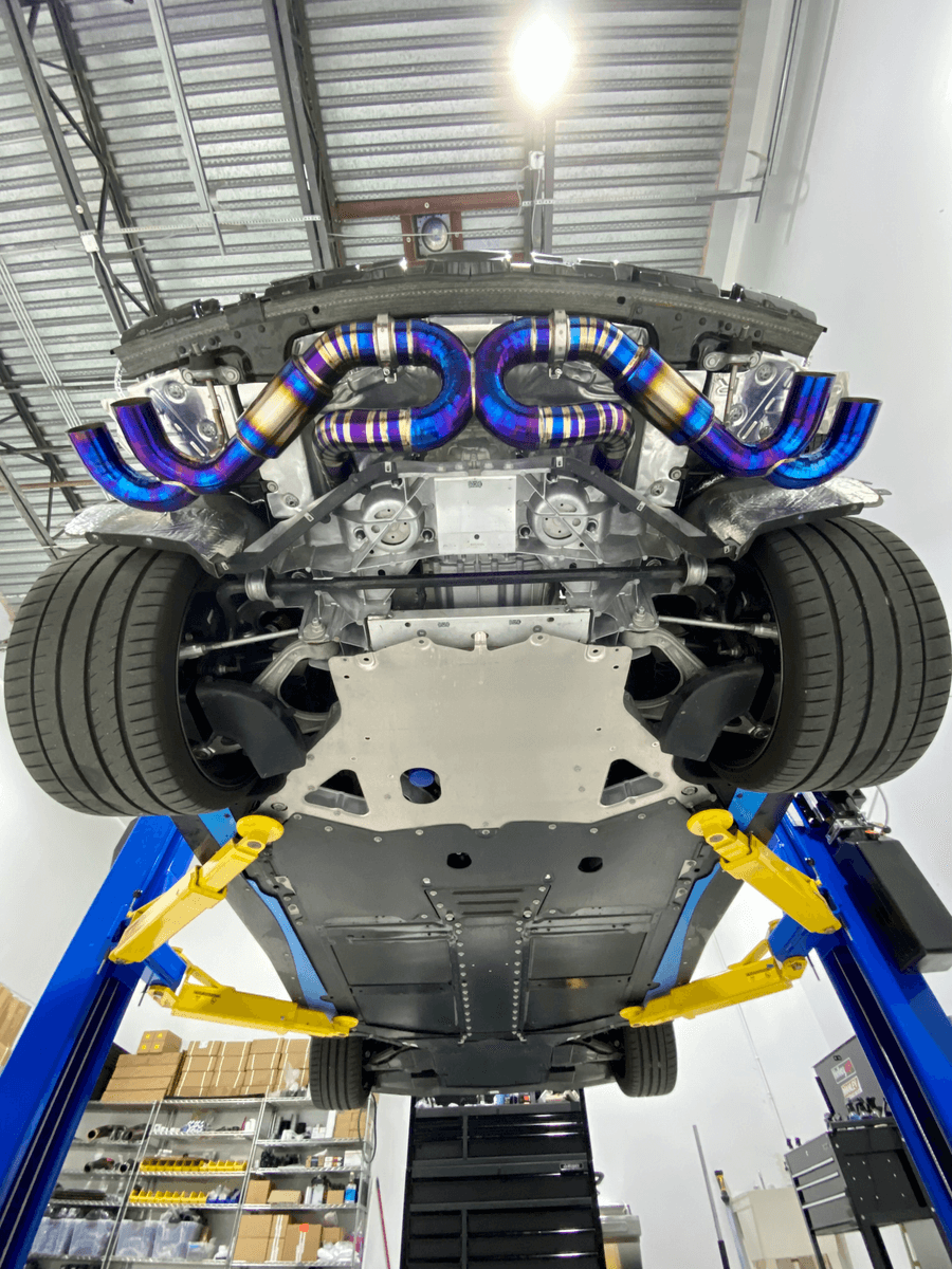 Fabtech C8 Corvette Titanium Exhaust “Ti Blue” - Image 11