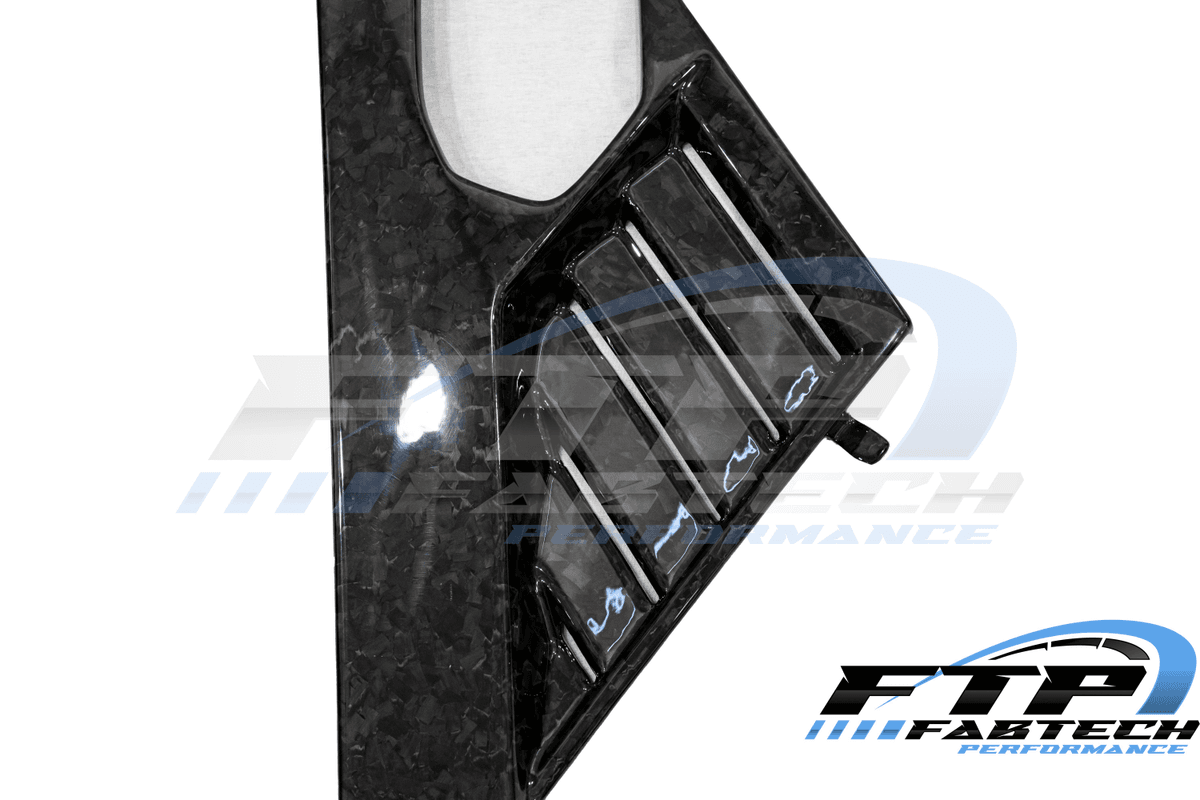 Fabtech C8 Corvette Gloss Forged Carbon Mid Covers - Image 7