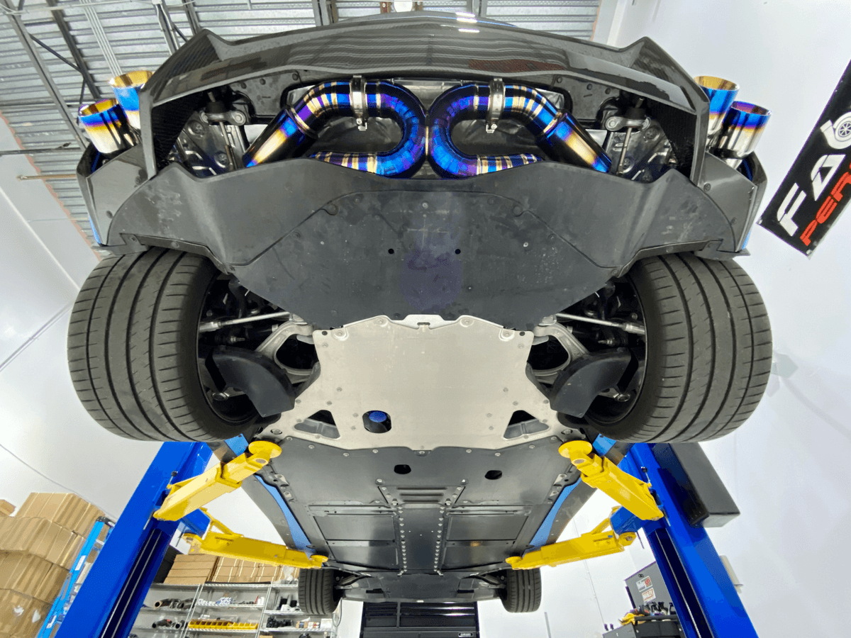 Fabtech C8 Corvette Titanium Exhaust “Ti Blue” - Image 10