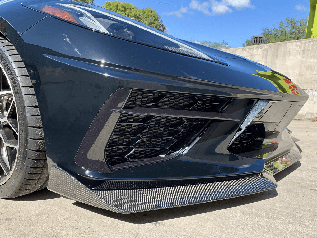 FABTECH C8 CORVETTE 5VM CARBON FIBER FRONT SPLITTER - Image 7