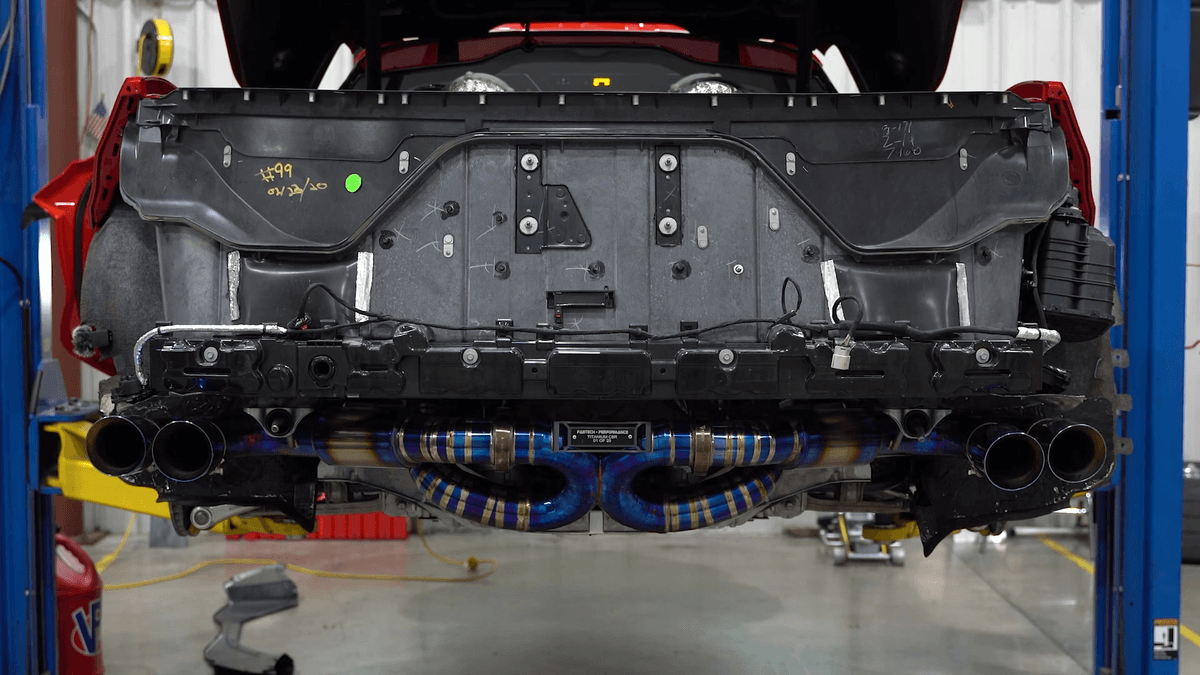 Fabtech C8 Corvette Titanium Exhaust “Ti Blue” - Image 12
