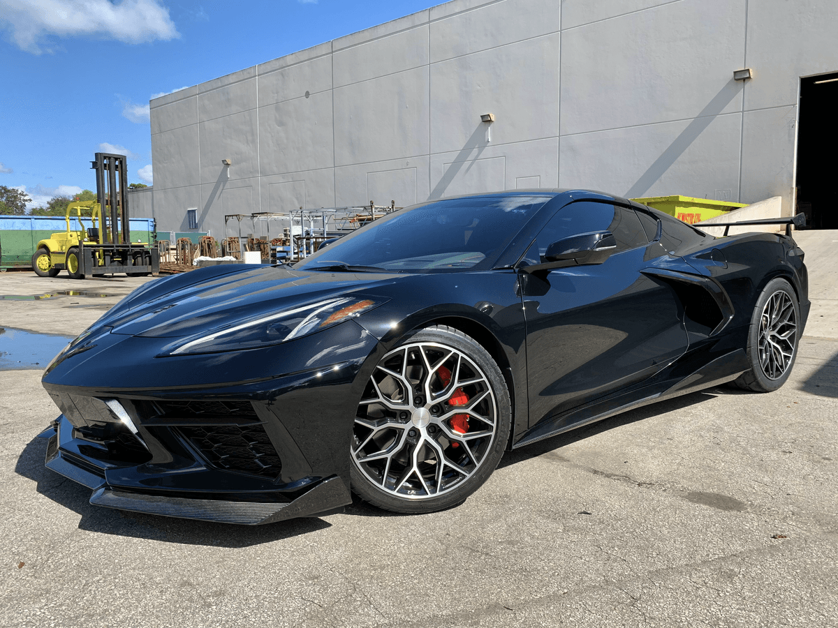 FABTECH C8 CORVETTE 5VM CARBON FIBER FRONT SPLITTER - Image 5